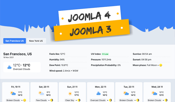 joomla weather extension