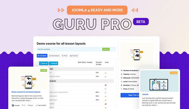 Joomla lms extension for Joomla 4