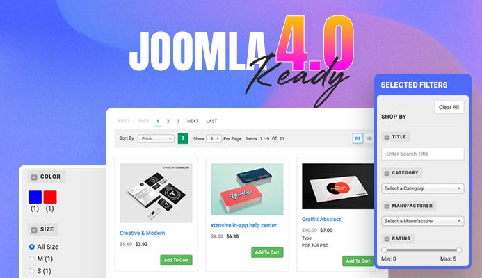 JA Megafilter Joomla search and filter extension for Joomla 4
