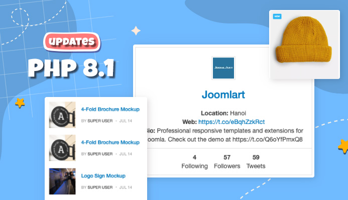joomla extensions update for PHP8