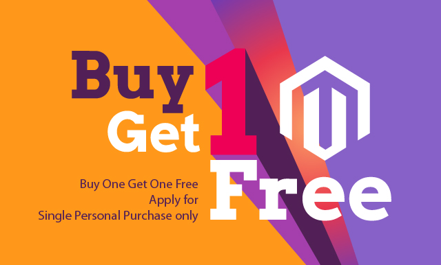 Get extra Magento theme for free with your single purchase - Buy One Get One Free