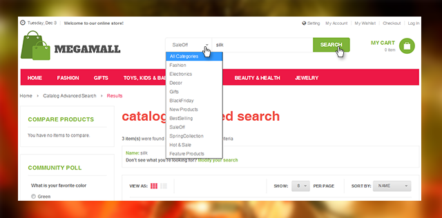 Magento extension JM Advanced Search