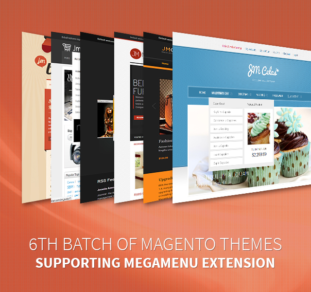 Magento themes updates: the last batch with Mega Menu extension