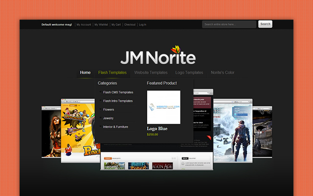 Magento theme JM Norite with Mega Menu extension