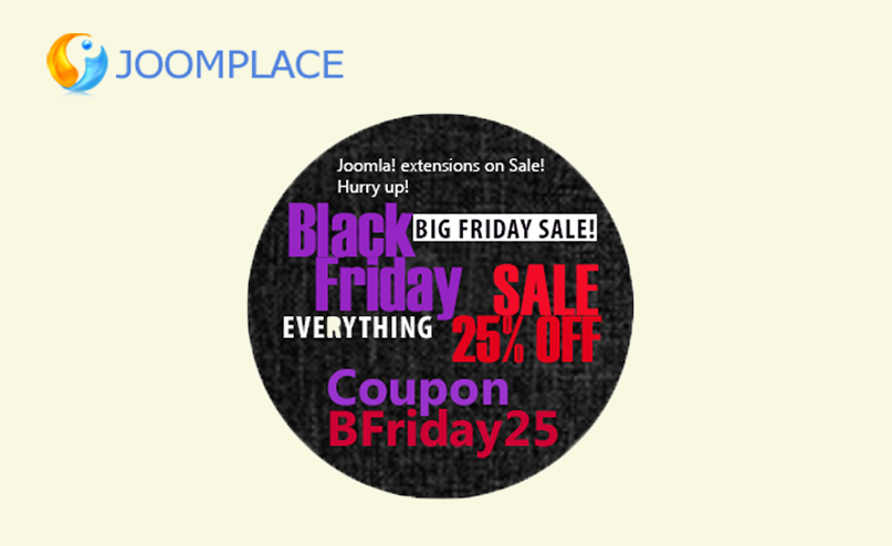 Best Joomla Black Friday Deals 2013 on everything Joomla related
