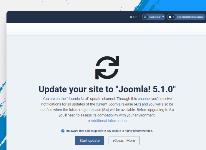 Joomla5-update-process