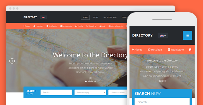 responsive directory joomla template