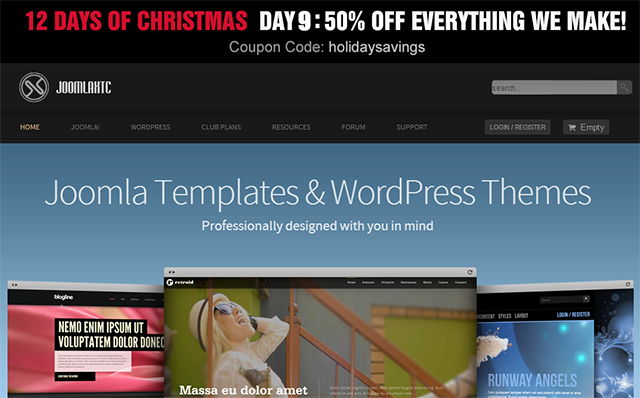 Best Joomla Christmas Deals 2013 on everything Joomla related