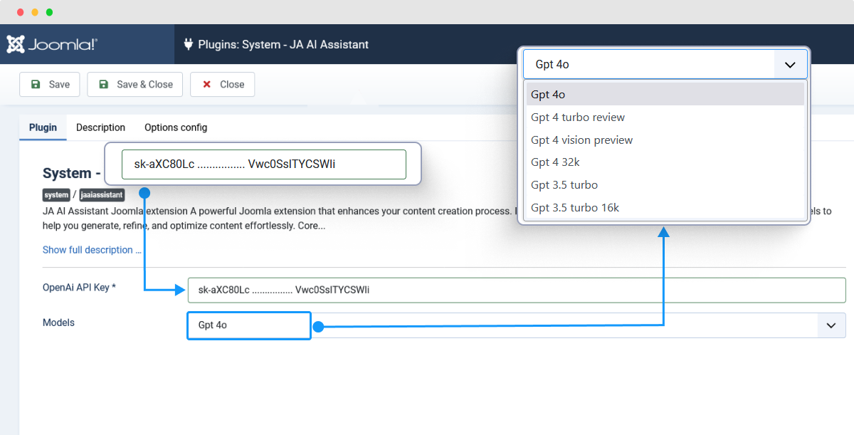 Joomla ai assistant extension