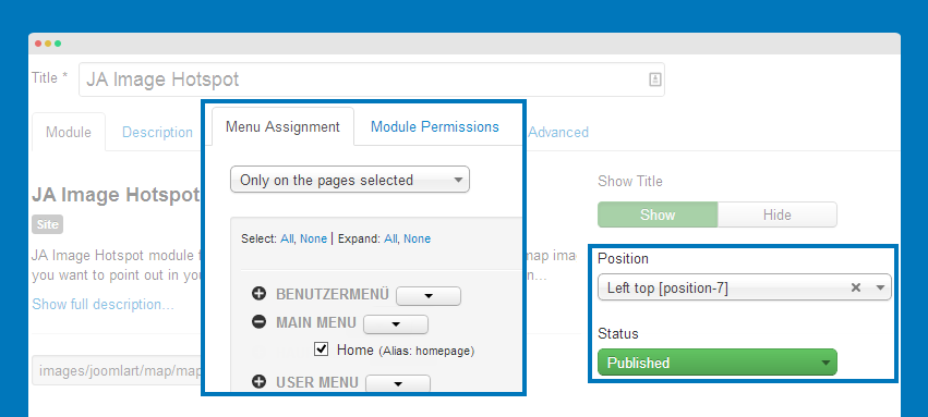 Ja Image Hotspot Free Joomla 2 5 And Joomla 3 Module Joomlart