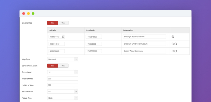 Joomla open street map extension configuration