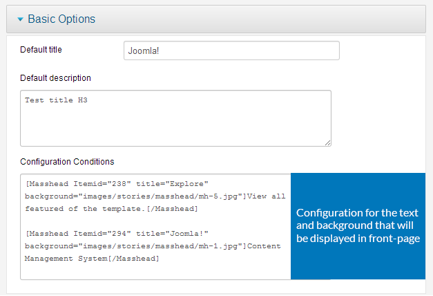 JA Masthead - Joomla extension documentation