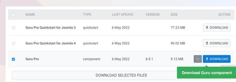 download Guru Pro LMS joomla component