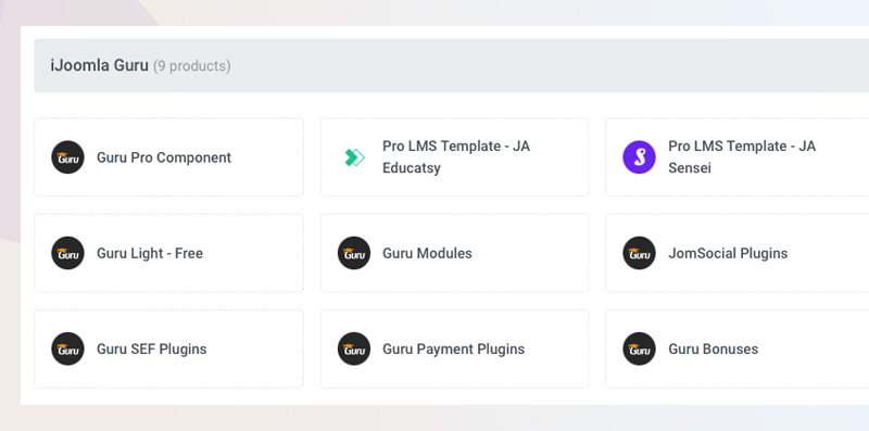 download GURU Pro LMS Extensions