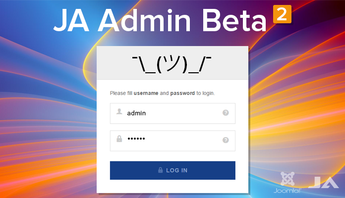Joomla admin template released