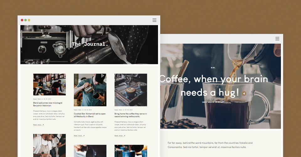 responsive restaurant Joomla template