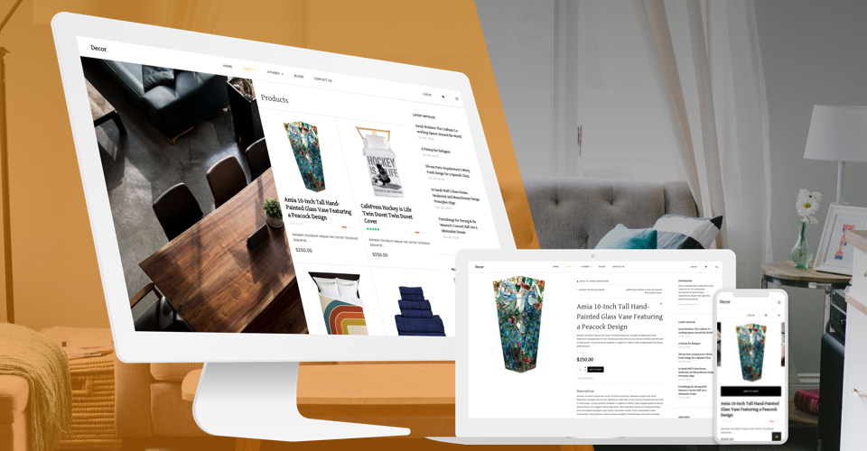 Responsive decor Joomla template