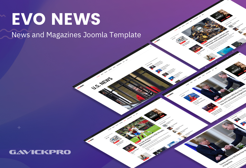 gavick evo news Joomla template released