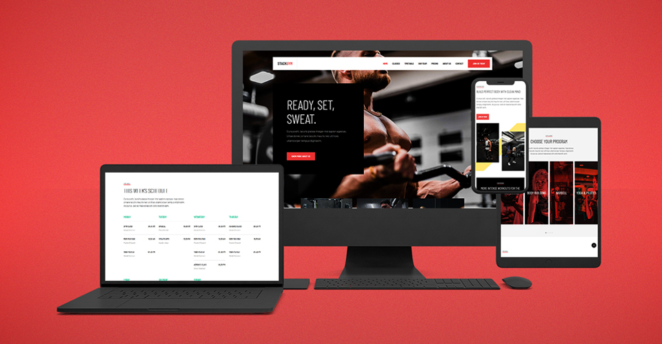 responsive Joomla fitness template