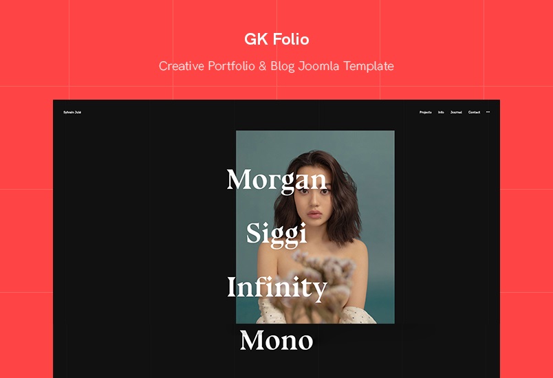 Creative Portfolio Joomla template - GK Folio Joomla template