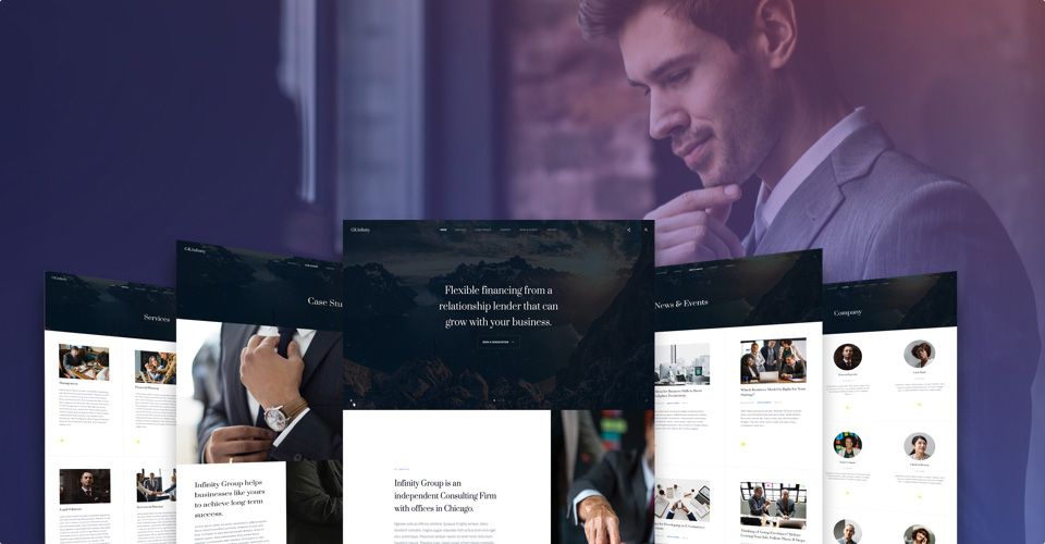 Dedicated designed for business, corporate and company sites - gavick Infinity Joomla template