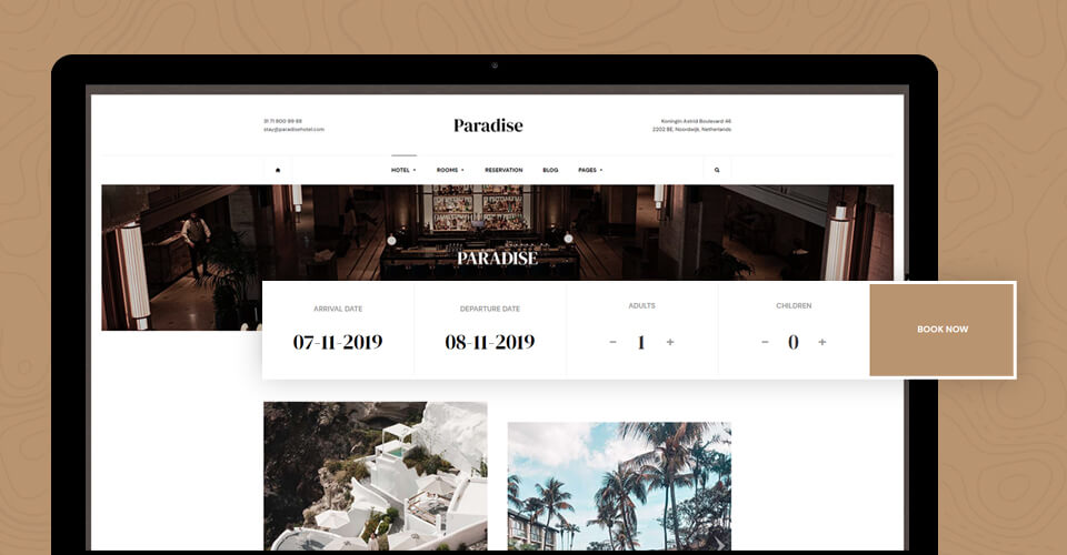 hotel booking Joomla template support solidres - GK Paradise Projects page