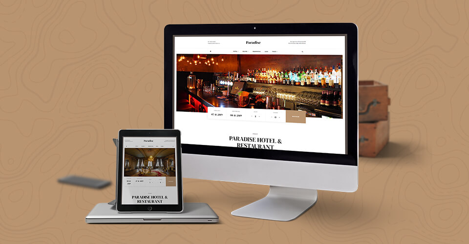 Responsive hotel booking Joomla template - GK Paradise Joomla template