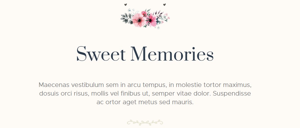GK Wedding Sweet Memories module settings