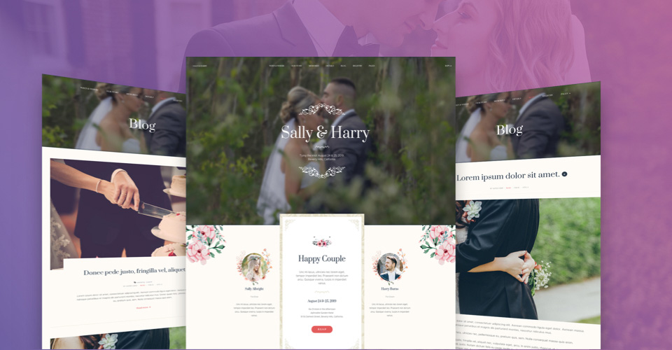 creative joomla template for wedding sites