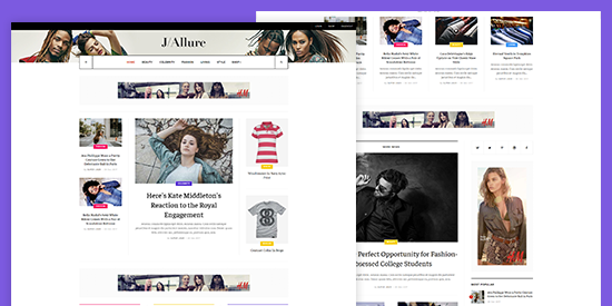 fashion magazine Joomla template