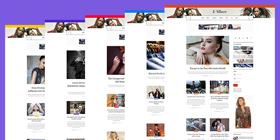 multiple color Joomla template