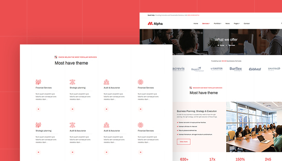 Joomla consulting services template