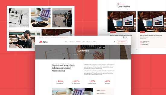 business portfolio joomla template