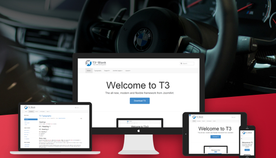 t3 framework joomla template