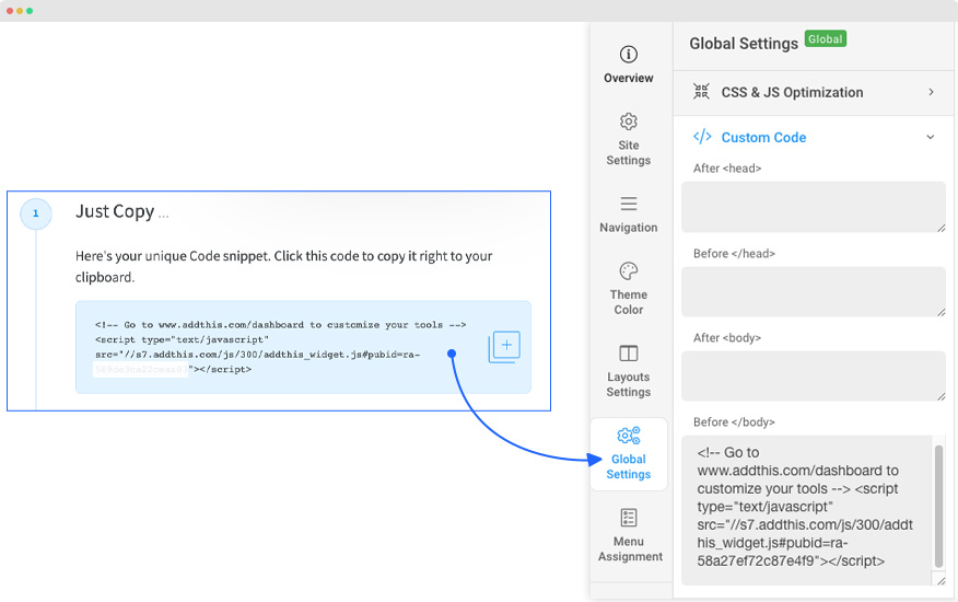 Joomla Magazine social sharing tools addthis