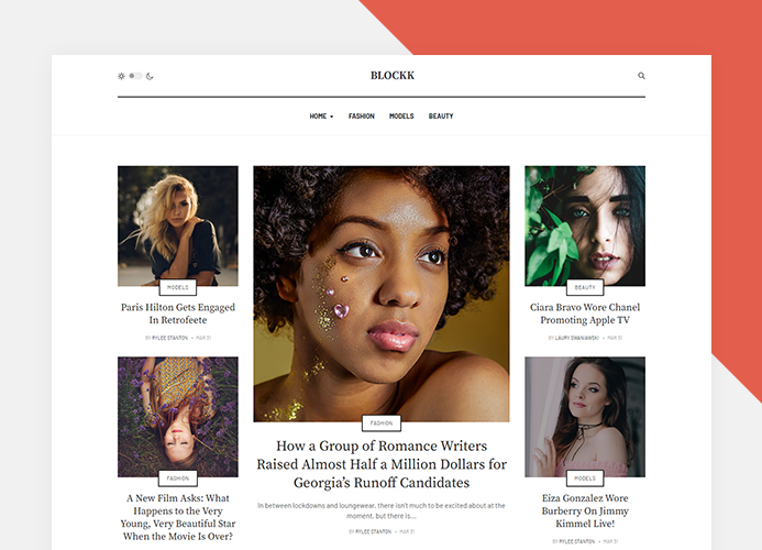 Joomla fashion blog template