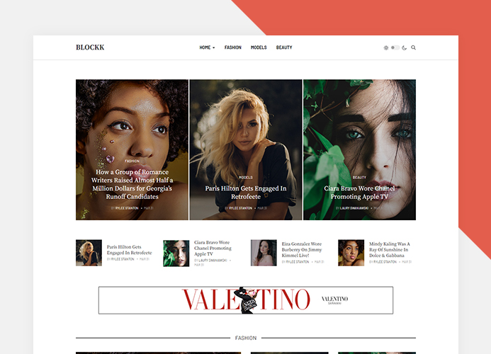 Joomla fashion magazine template