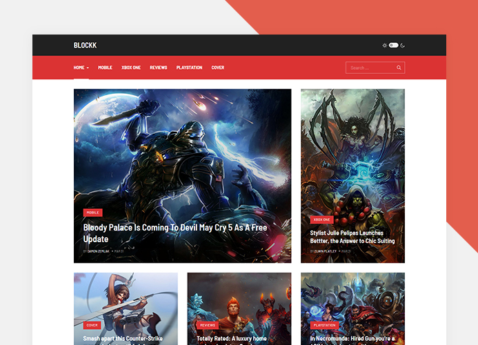 Joomla gaming magazine template