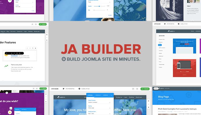 Joomla site builder