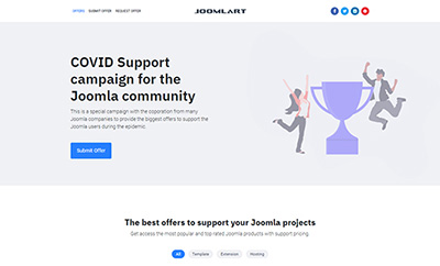 Free Joomla template for offer listing - JA Campaign