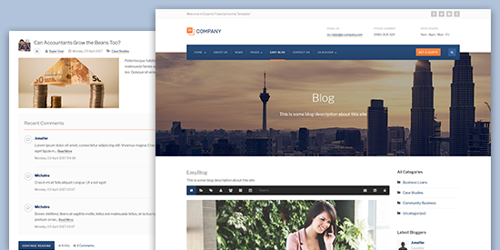 easyblog joomla template