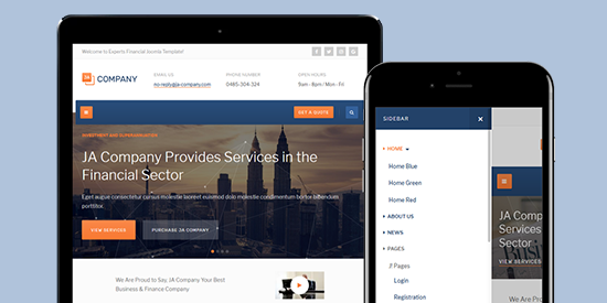 business joomla template