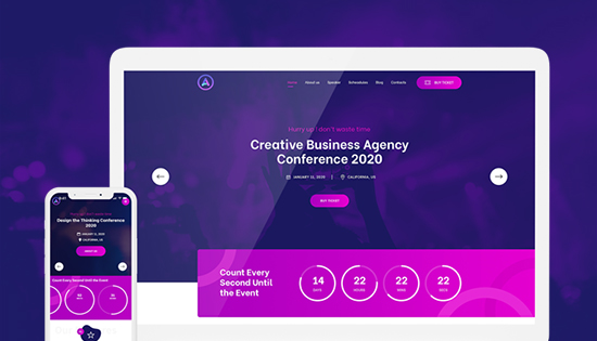 events booking joomla template