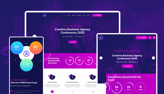 events booking joomla template