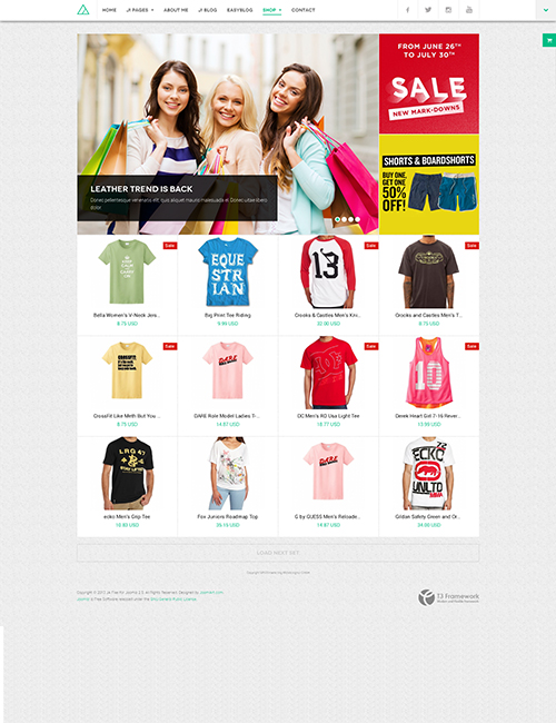 E-commerce Joomla template - JA Fixel