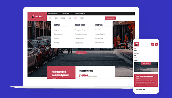 charity Joomla template