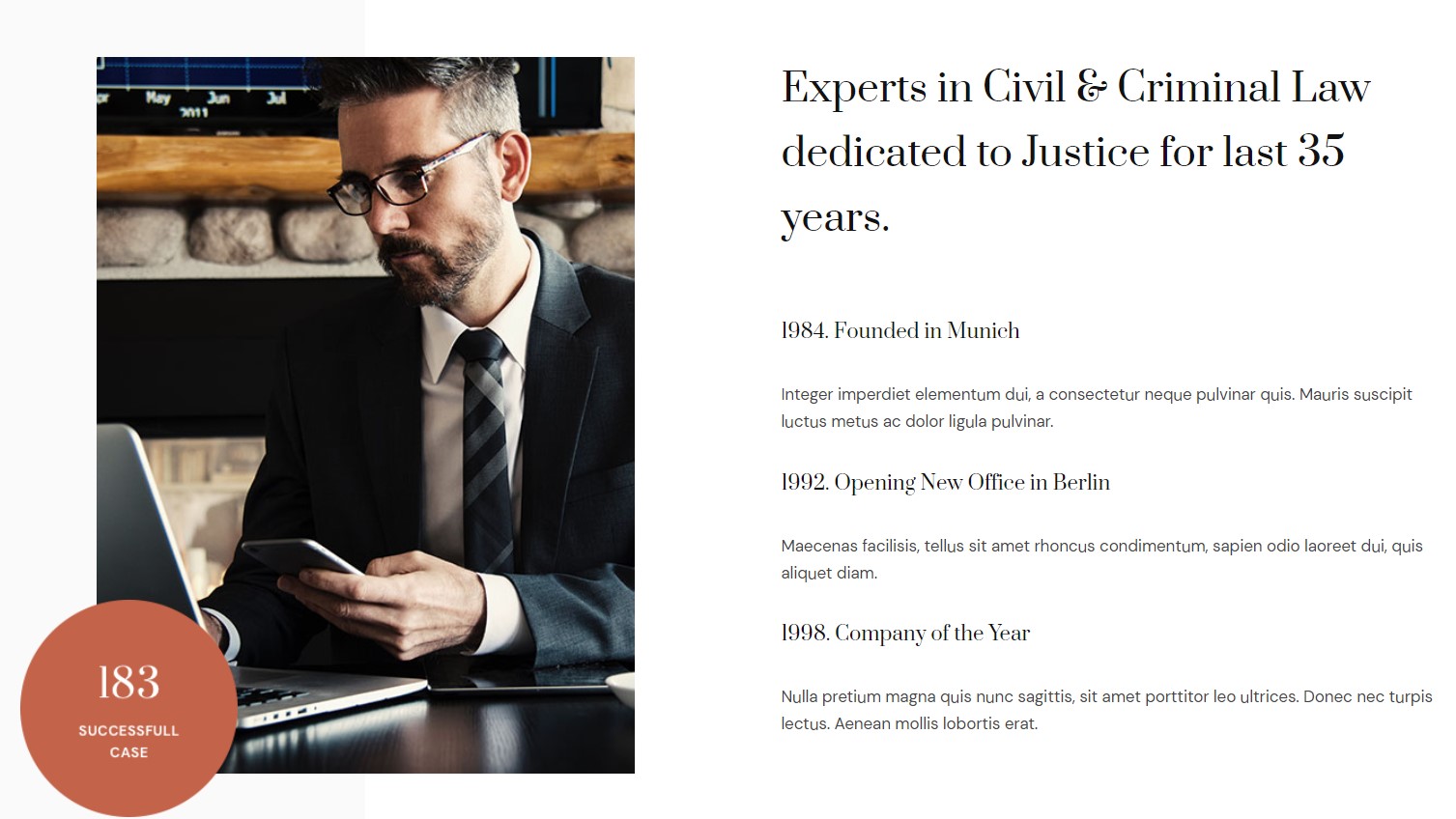 Experts in Civil & Criminal Law dedicatedJA ACM module - JA Justitia
