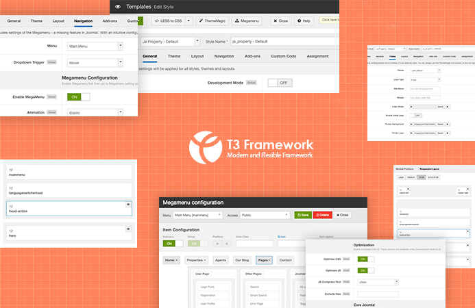 T3 Framework joomla template