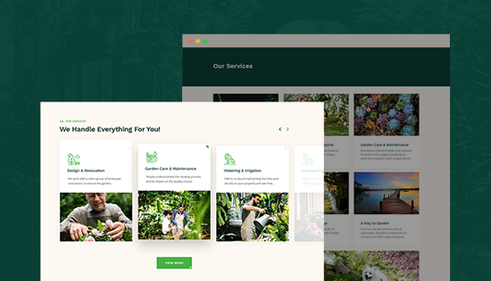 gardening services joomla template