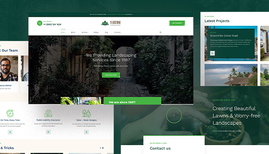 landscaping joomla template